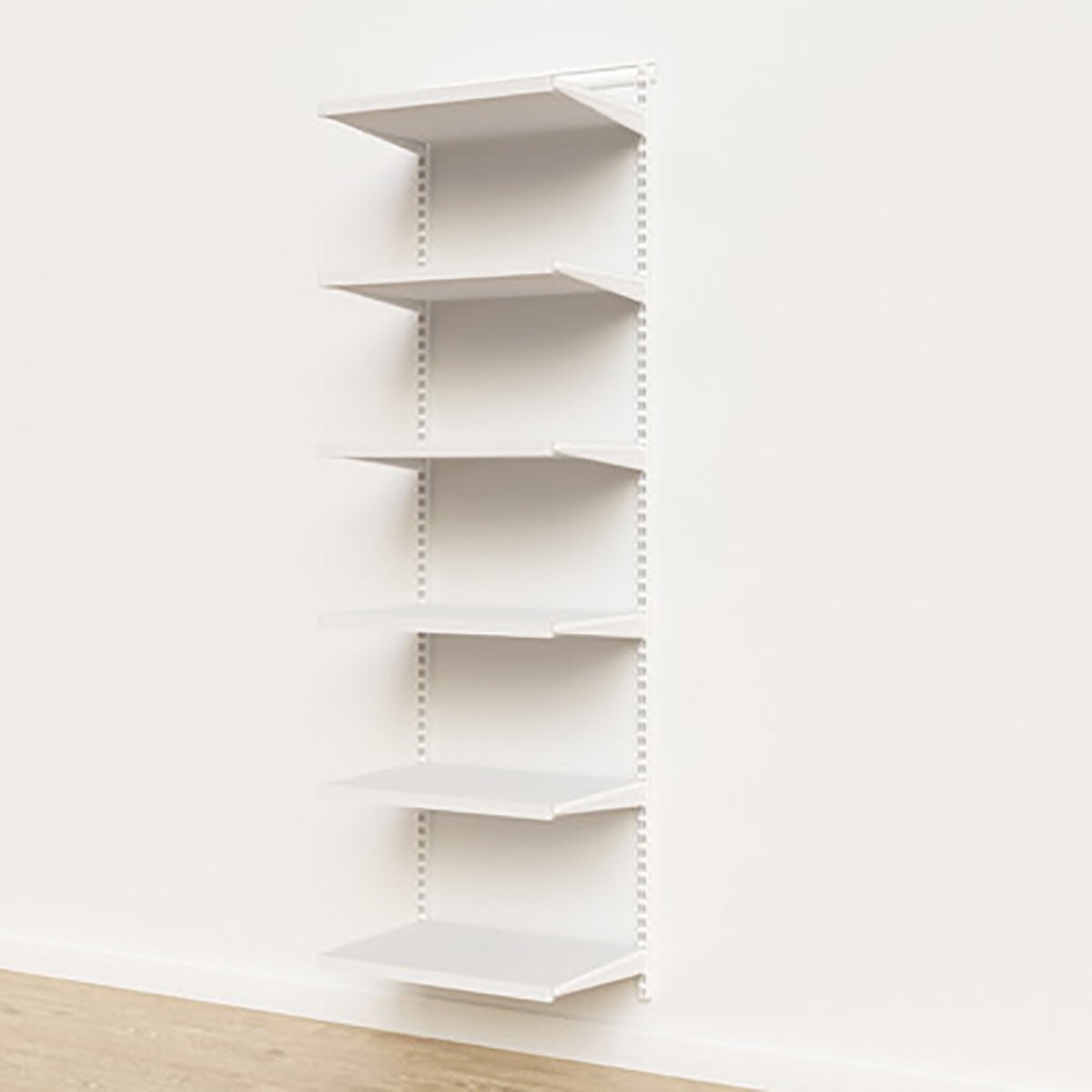 Elfa Décor 2' White Basic Shelving Units for Anywhere The Container Store