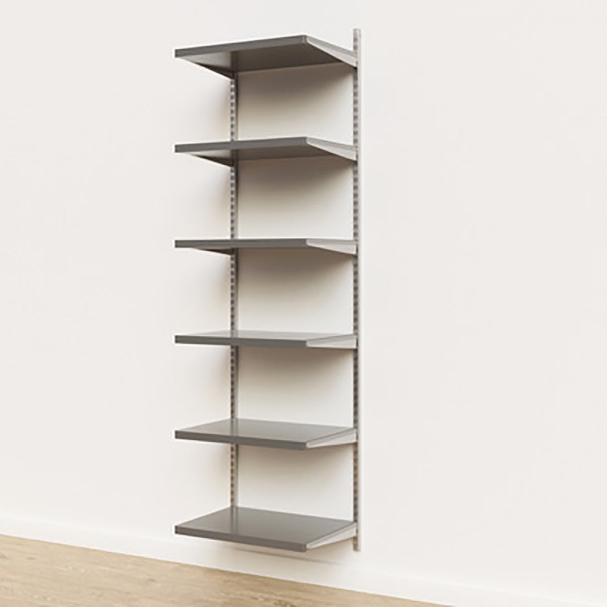 Elfa Decor 2' Basic Shelving Platinum and Grey