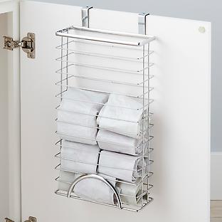 Chrome Over the Cabinet Grocery Bag Holder