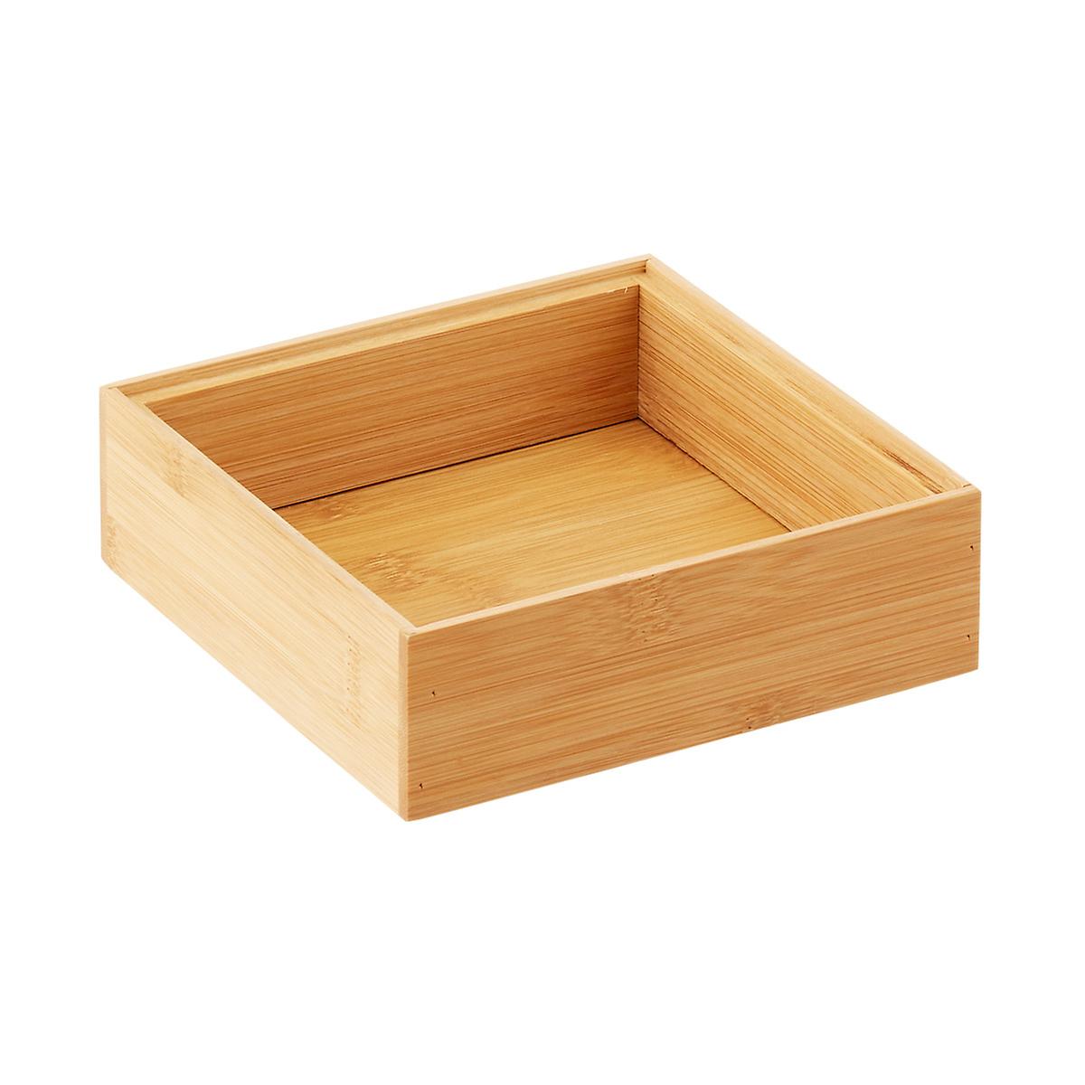 Stackable Bamboo Drawer Organizers | The Container Store