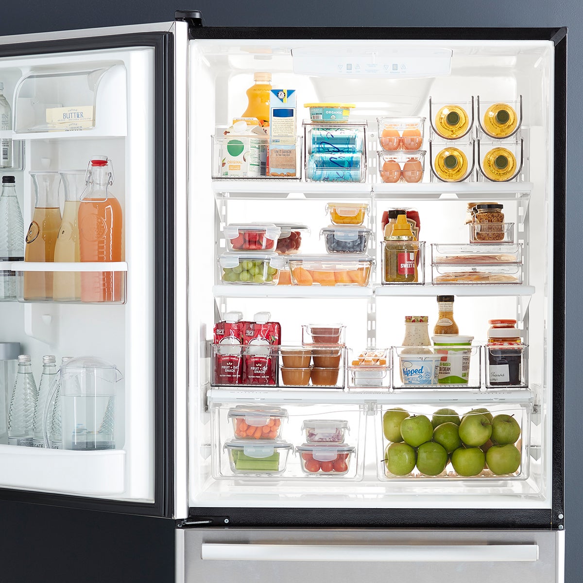 iDesign Linus Fridge Bins Egg Holder