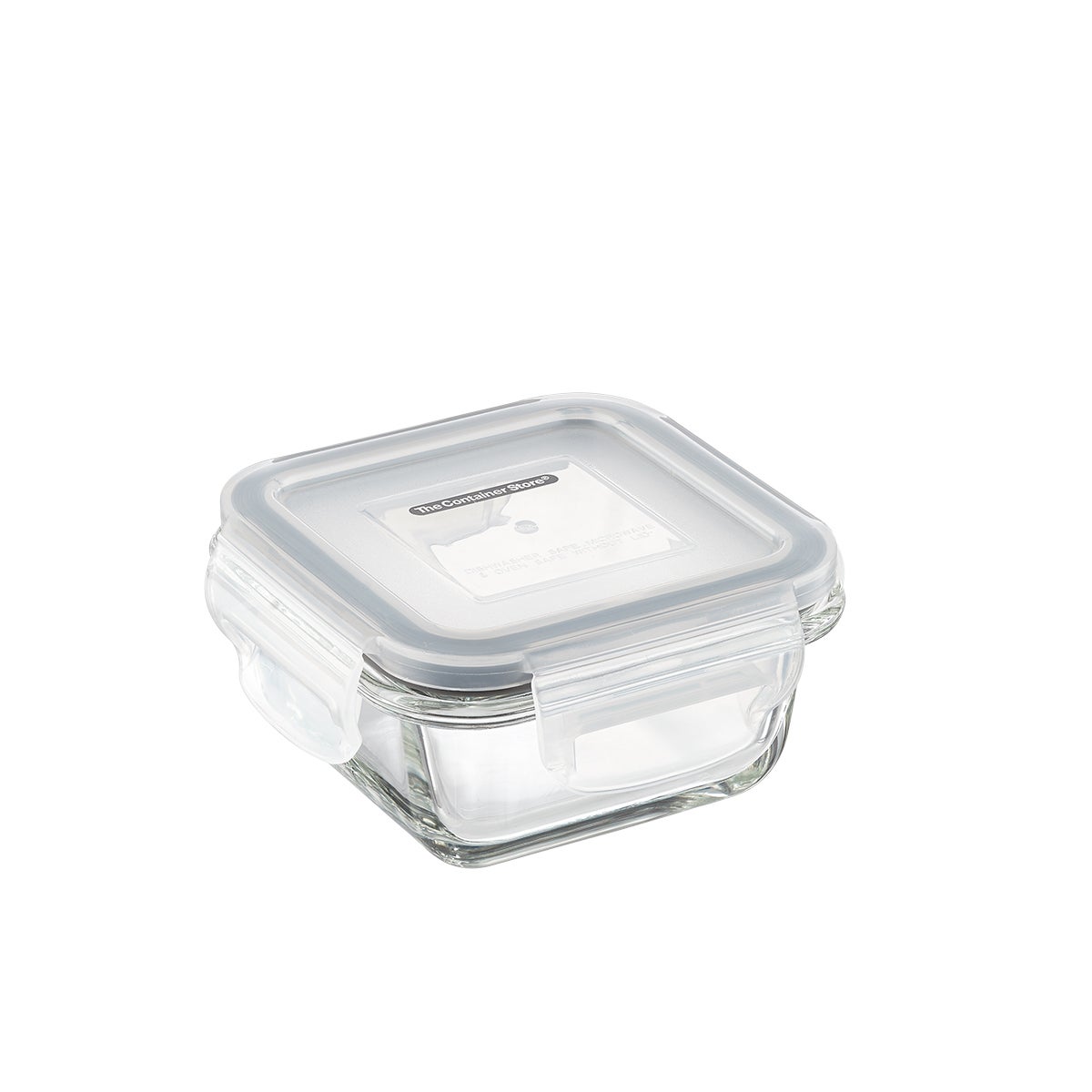 The Container Store 5 oz. Mini Square Glass Food Storage
