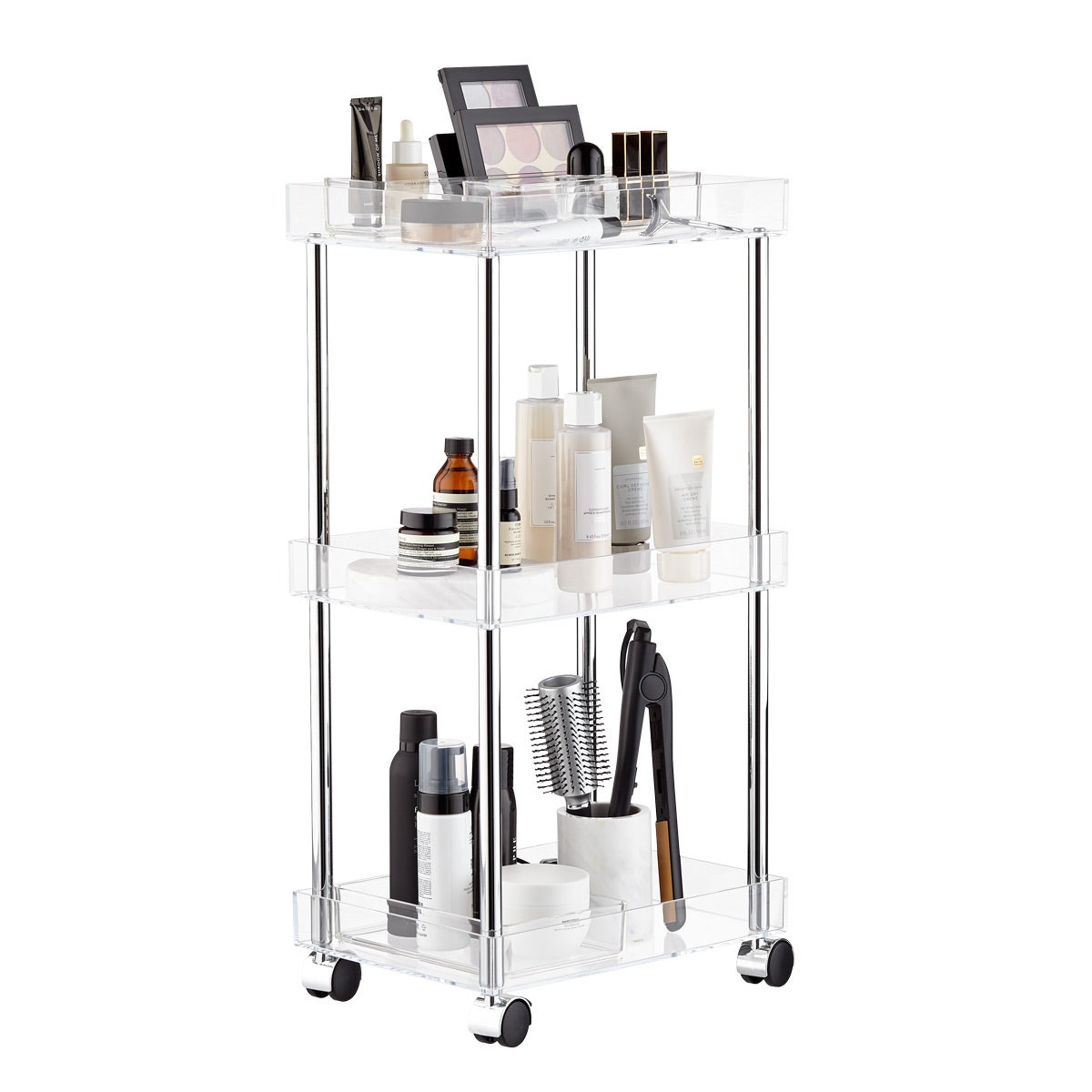 Clear Acrylic Three Tier Shelf