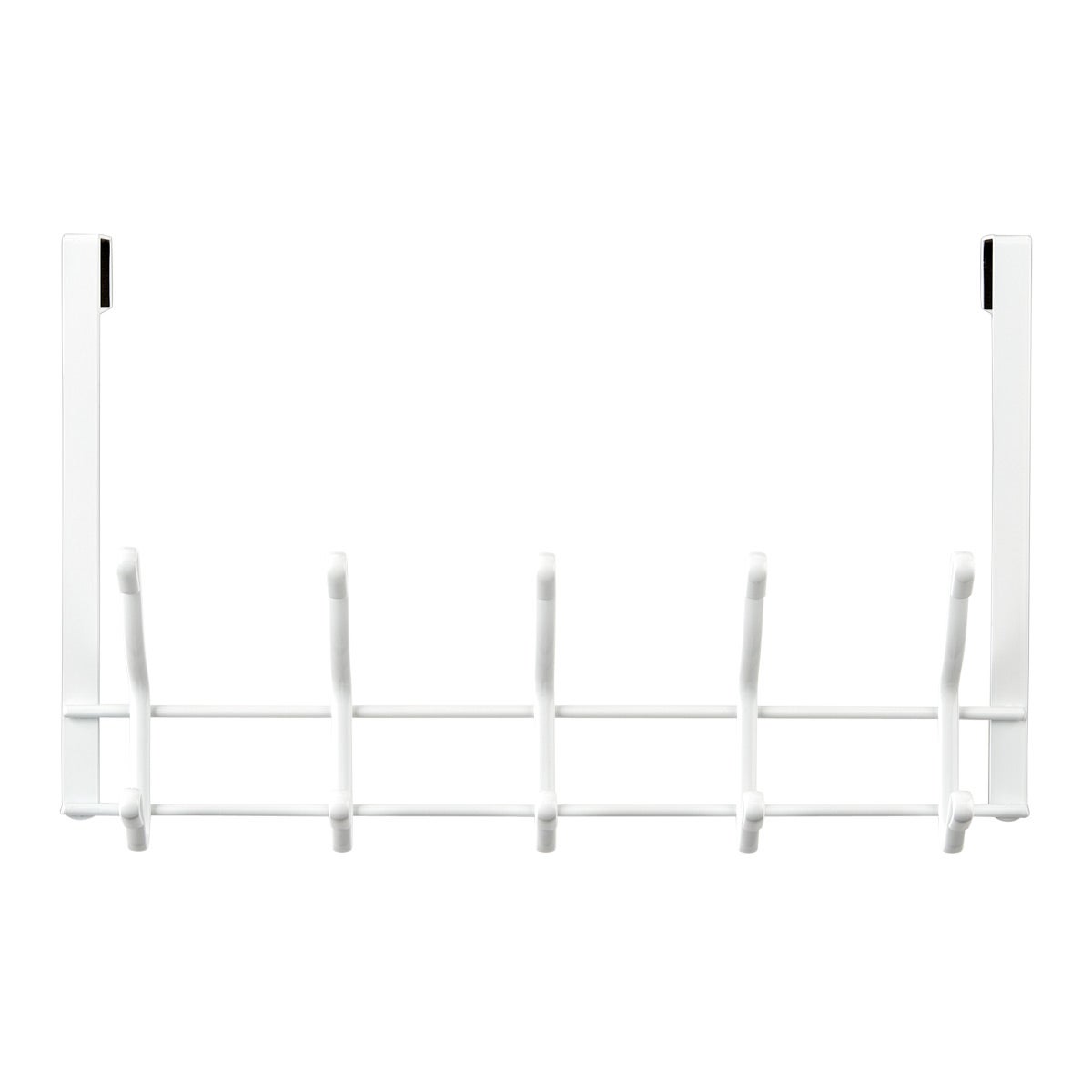 The Container Store Overdoor 5-Hook Rack White
