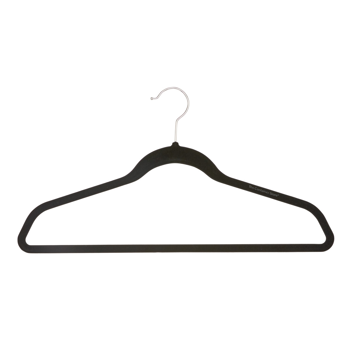 Chrome Suede Dress Hanger Flocked, Jacket Hanger - PRODUCTS