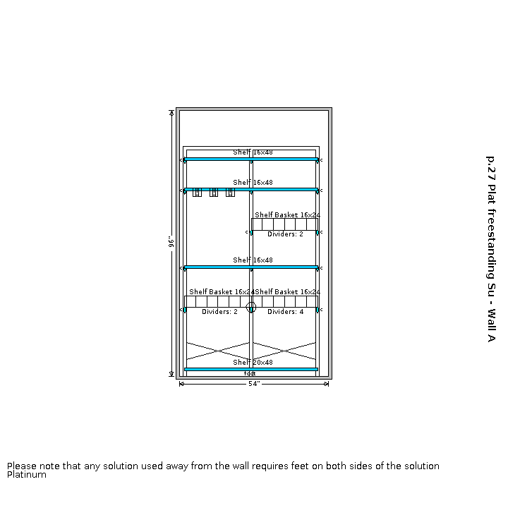 Retired Kit- Platinum Elfa freestanding Sunroom Shelving
