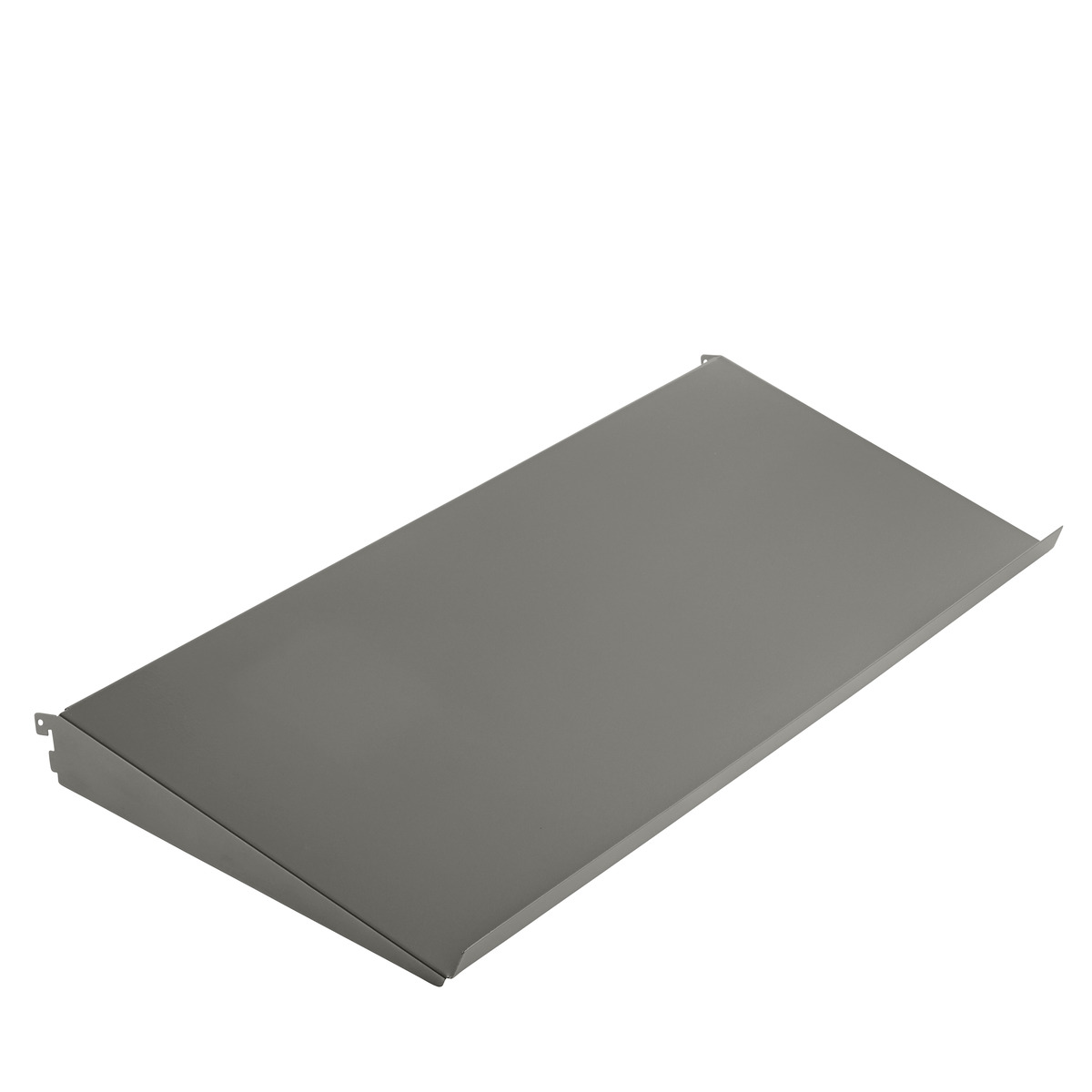 3' x 13-3/4" Elfa Angled Solid Metal Shelf Graphite