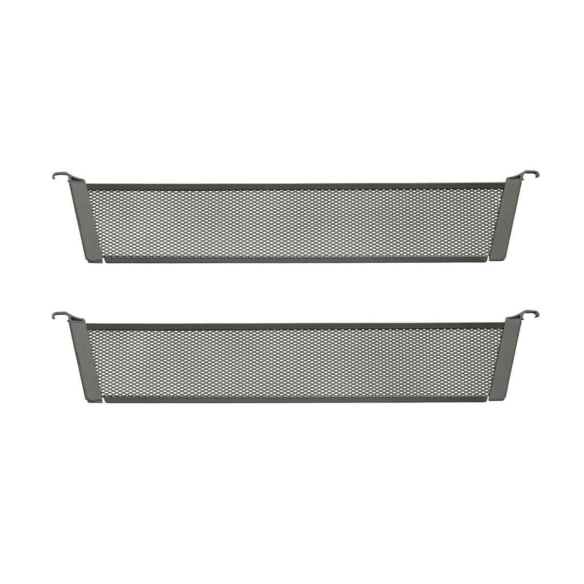 Elfa 17" 1-Runner Mesh Drawer Dividers Graphite Pkg/2
