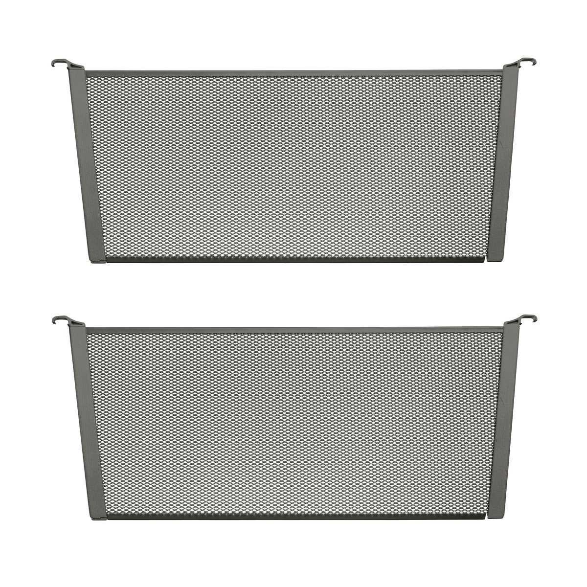 Elfa 17" 2-Runner Mesh Drawer Dividers Graphite Pkg/2