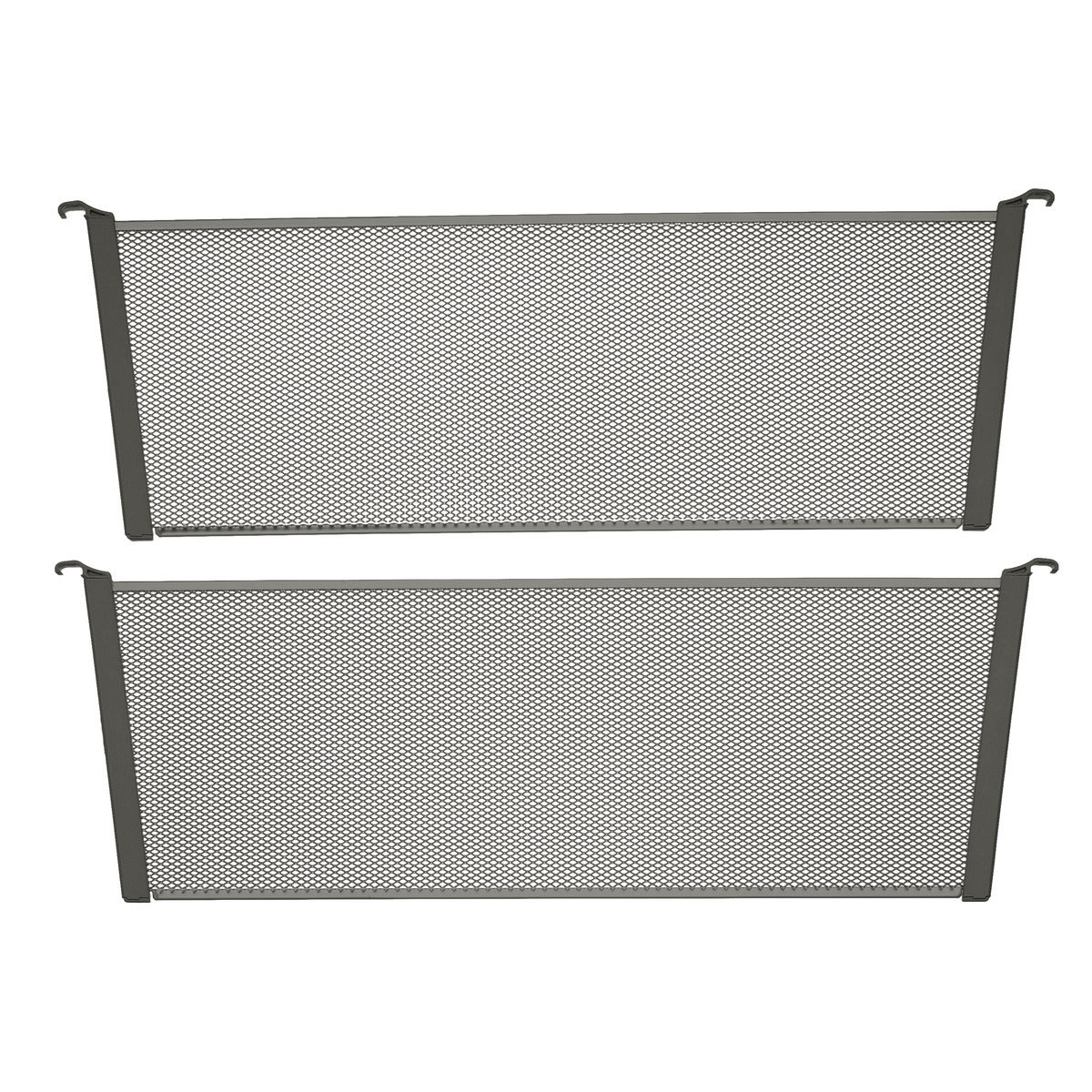 Elfa 20-3/4" 2-Runner Mesh Drawer Divider Graphite Pkg/2
