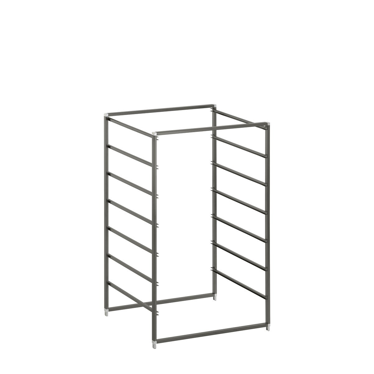 Elfa Medium 7-Runner Cabinet-Sized Frame Graphite