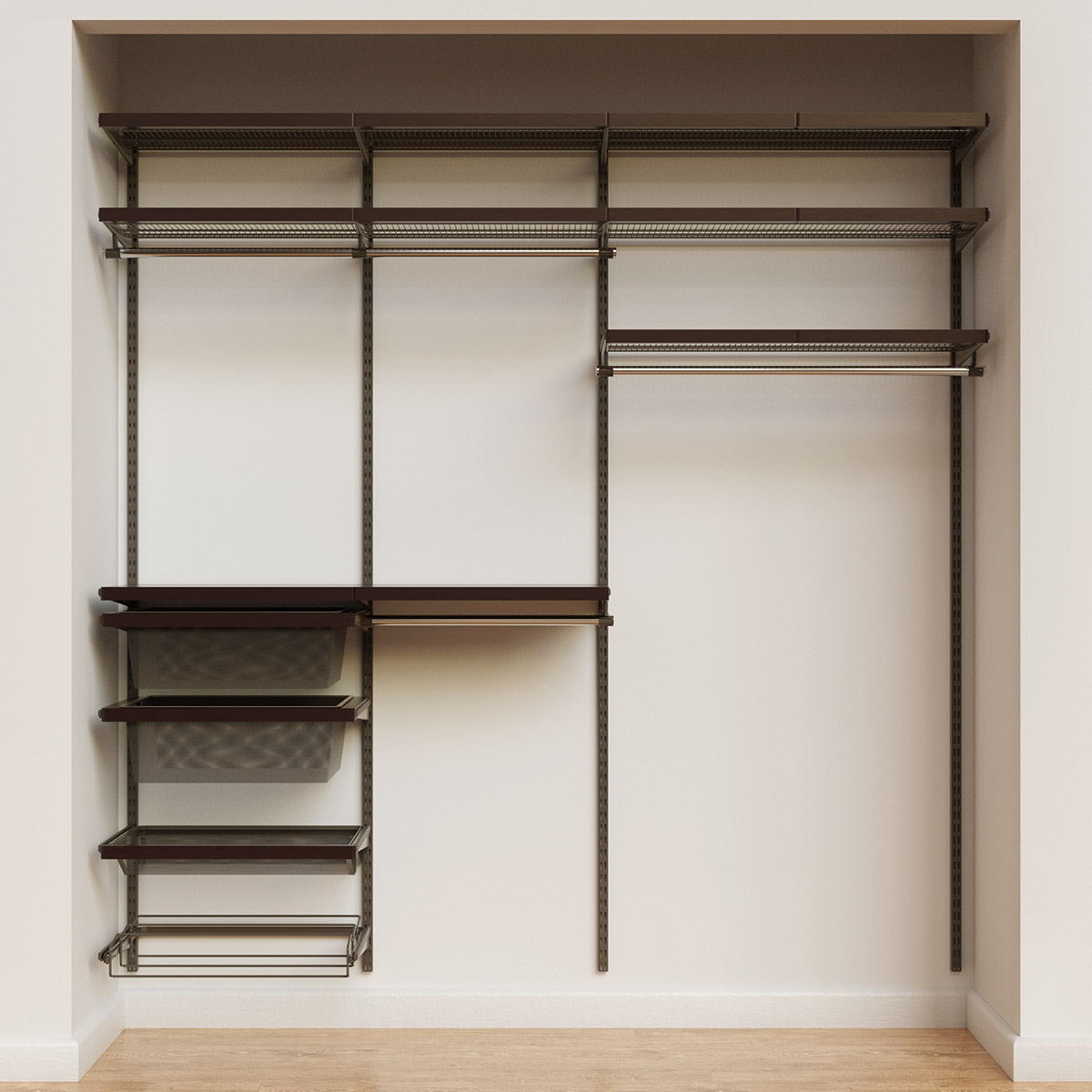 Elfa Décor 7' Reach-In Closet | The Container Store