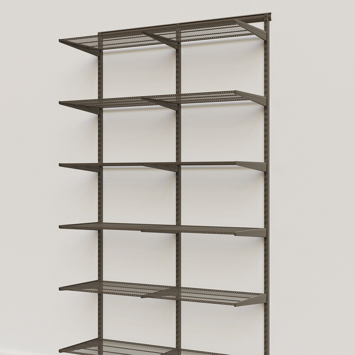 Elfa Classic 4'x12" Basic Shelving Graphite