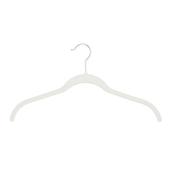 The Container Store Case of 120 Non-Slip Velvet Suit Hangers Linen, 17-1/2 x 1/4