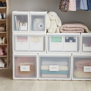 Small Stackable Storage Drawers Unit