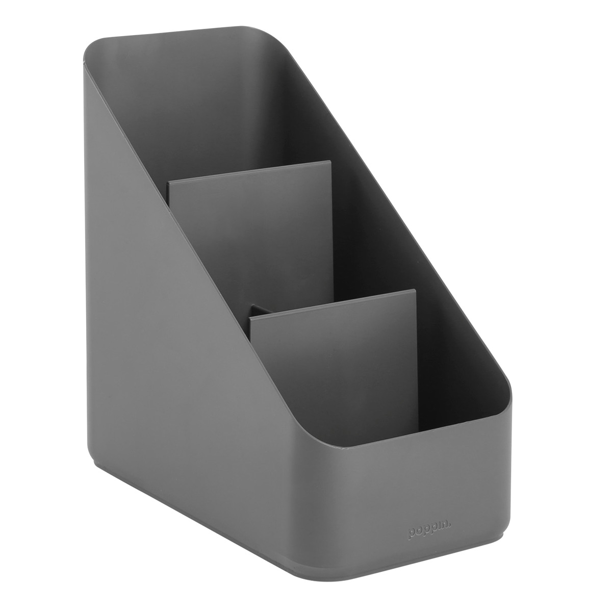 Poppin Small Desk Accessory Organizer Dark Grey