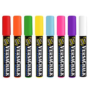 Bright Rainbow Chisel Tip Chalk Markers