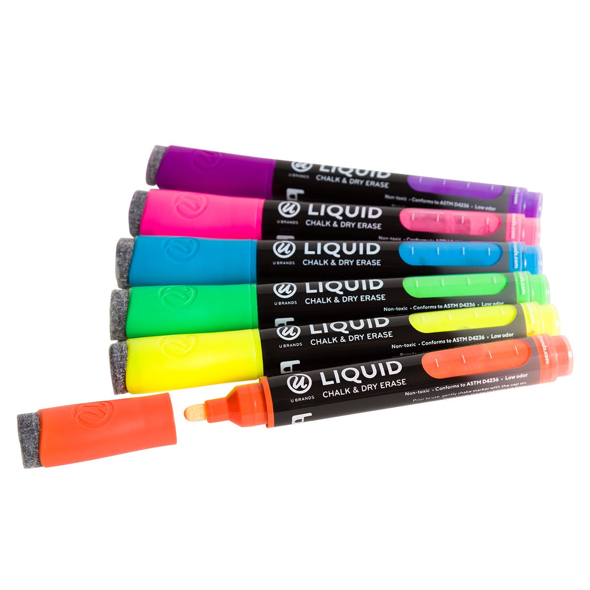 u-brands-rainbow-liquid-chalk-dry-erase-markers-the-container-store