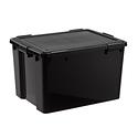 74 qt Black Weathertight Tote | The Container Store