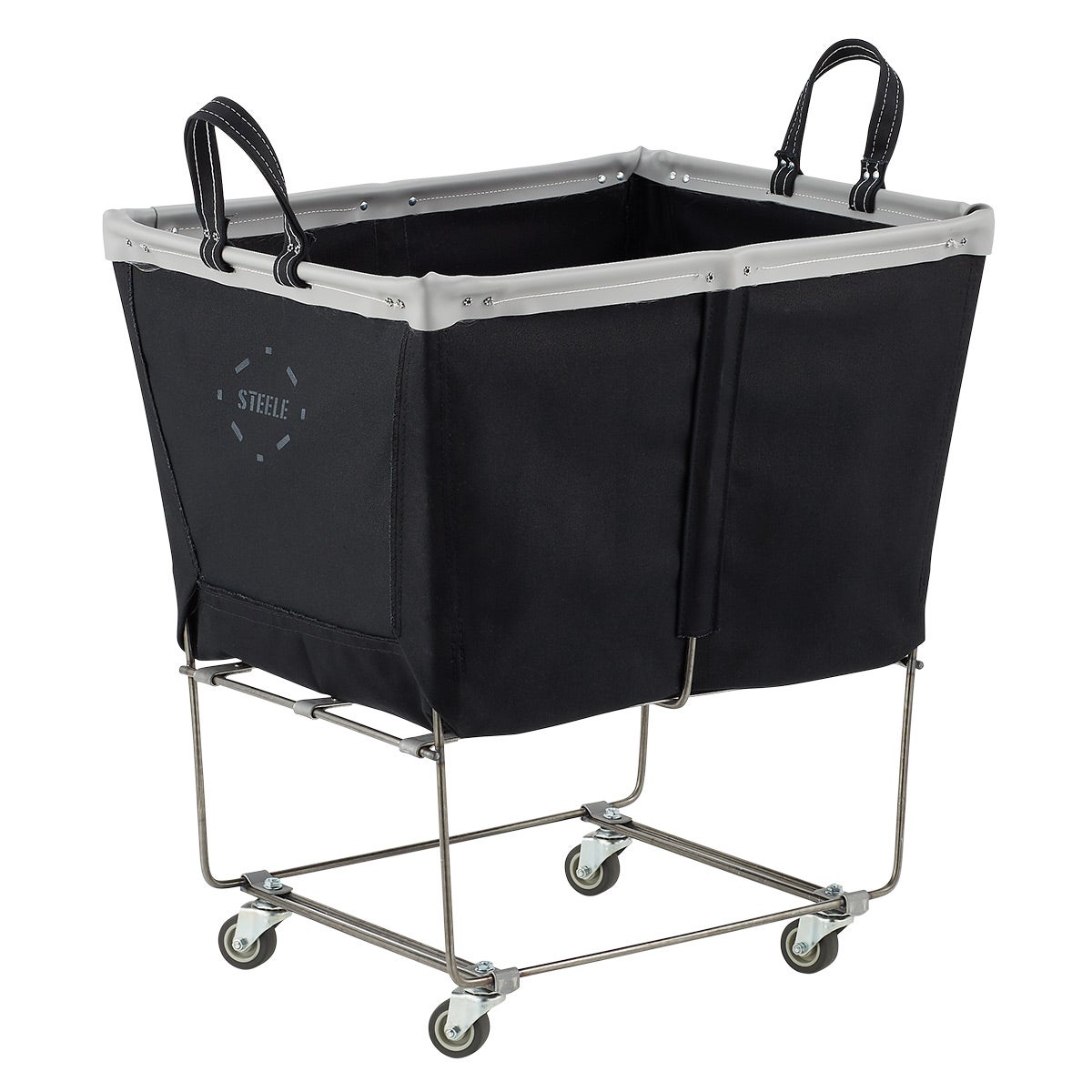 Steele Canvas Small Laundry Cart Black/Grey