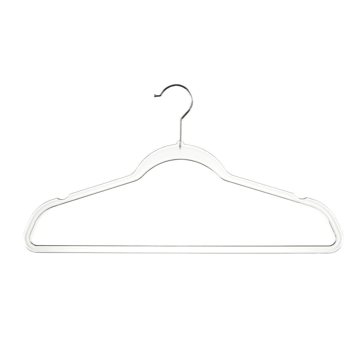 Slim Suit Hanger Clear Pkg/40
