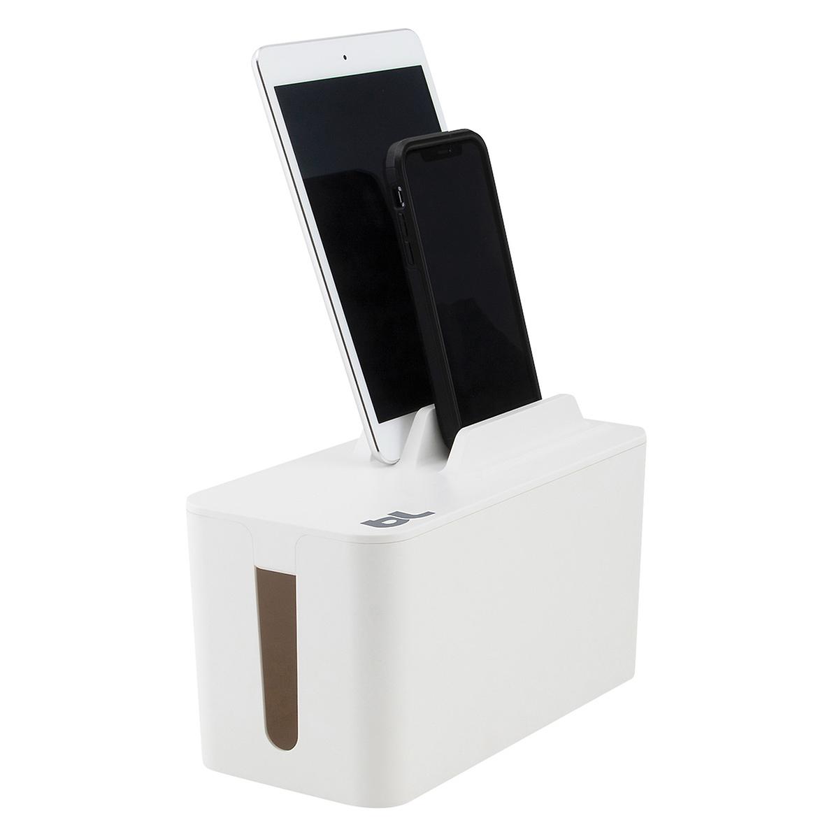 Bluelounge White Mini CableBox with Power Strip & Organizer Lid | The Container  Store