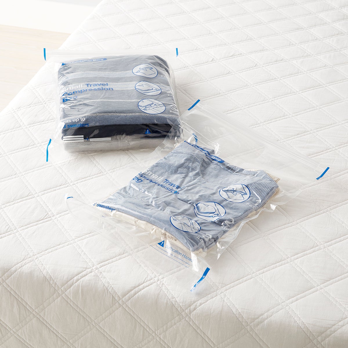 Travel Compression Bags Set of 2 The Container Store