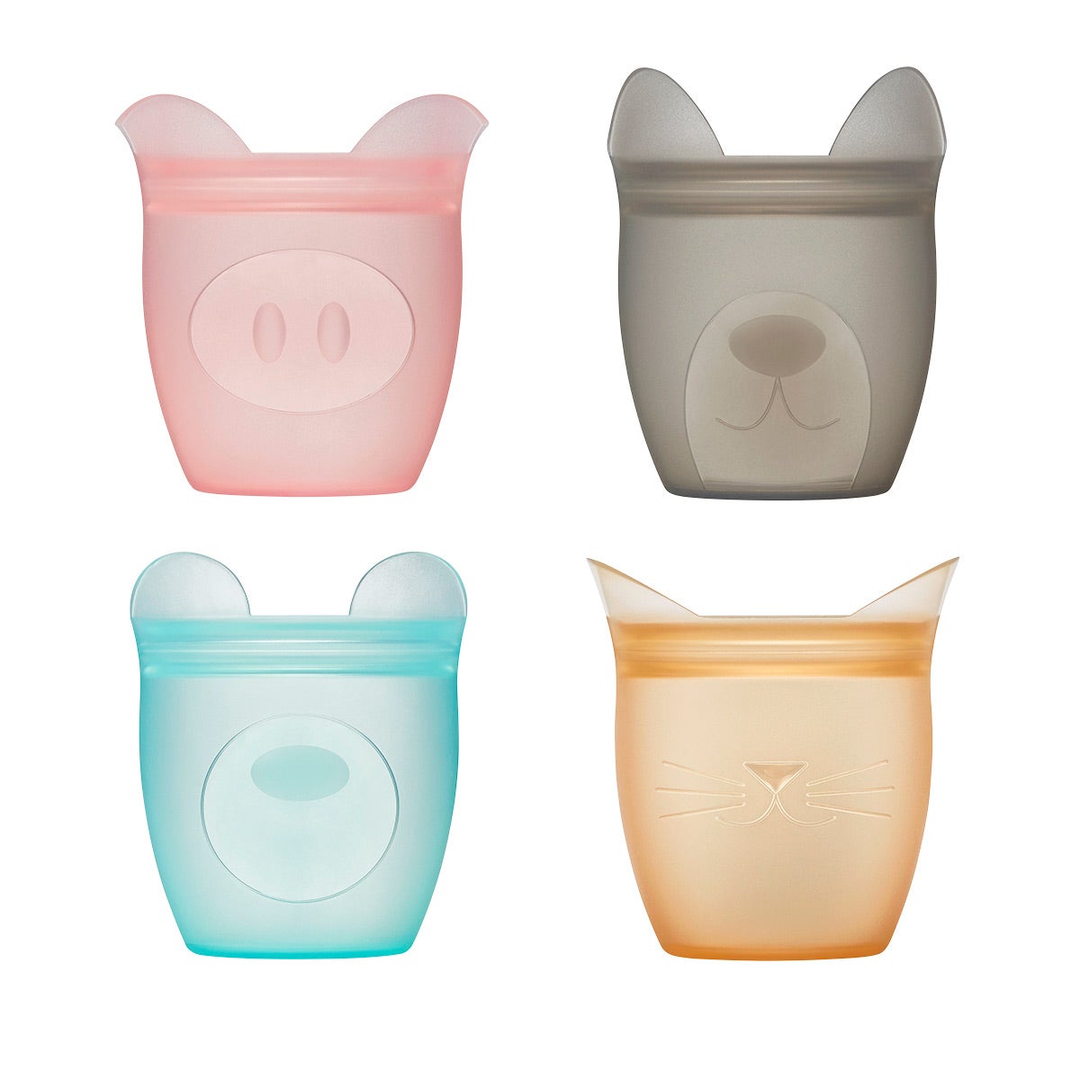 Zip Top Baby Snack Container Set of 4 The Container Store