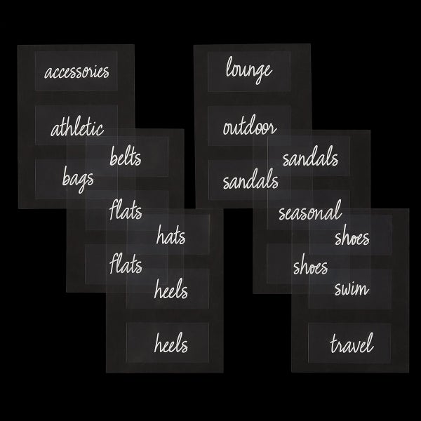 The Home Edit Closet Labels Pkg/18 The Container Store