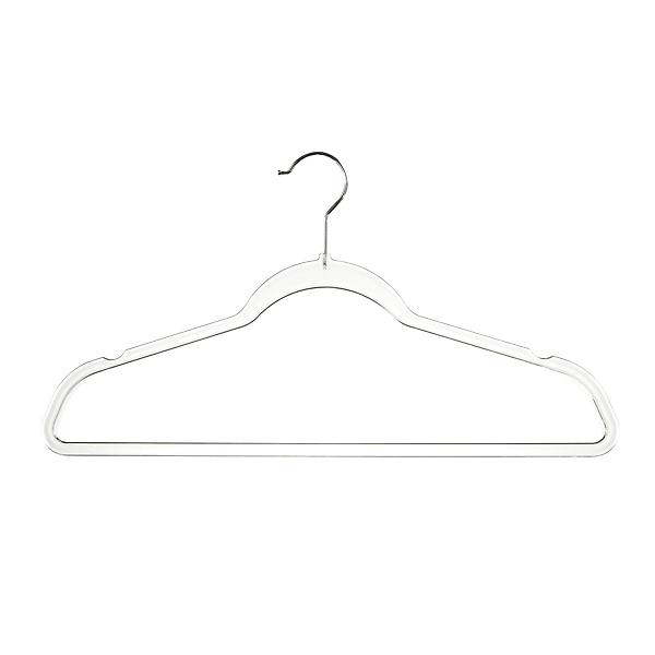 The Container Store Case of 120 Slim Suit Hanger Clear, 17-3/4 x 1/4 x 9-1/2 H