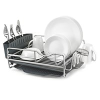 Polder 4 Piece Advantage Aluminum Dish Rack The Container Store