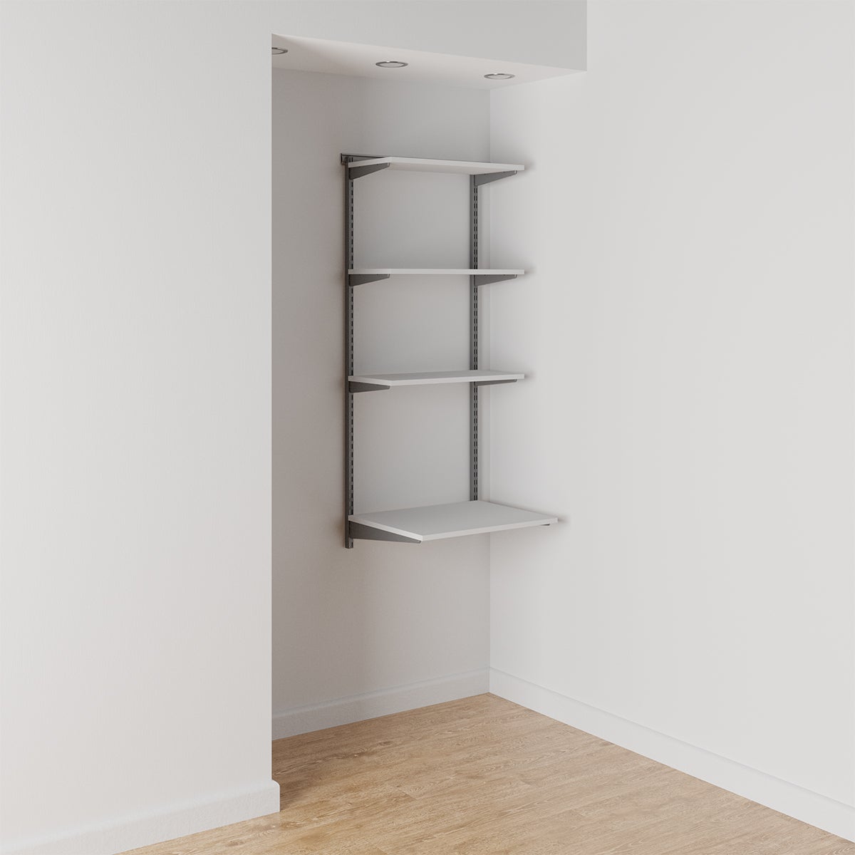 Elfa Shelving Office Nook The Container Store