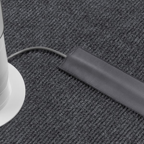5' Grey Carpet Cord Cover The Container Store
