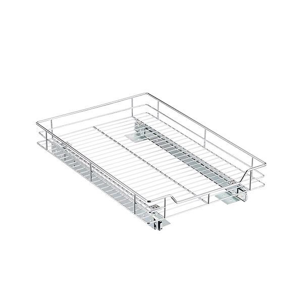 Chrome Roll-Out Cabinet Drawers | The Container Store