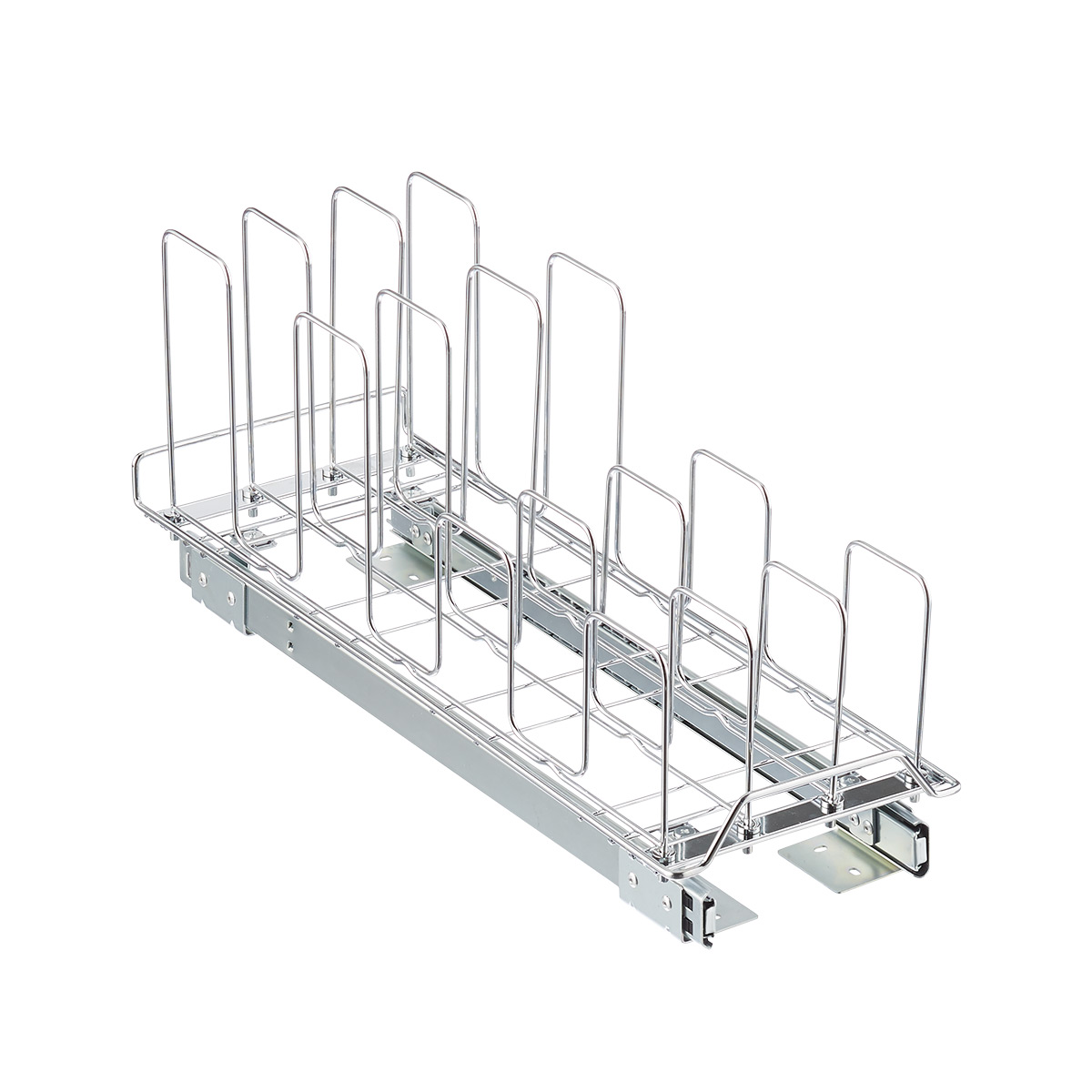 Roll-Out Lid Organizer Chrome