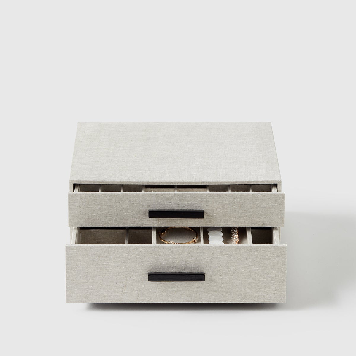 Marie Kondo 2Drawer Linen Jewelry Box The Container Store