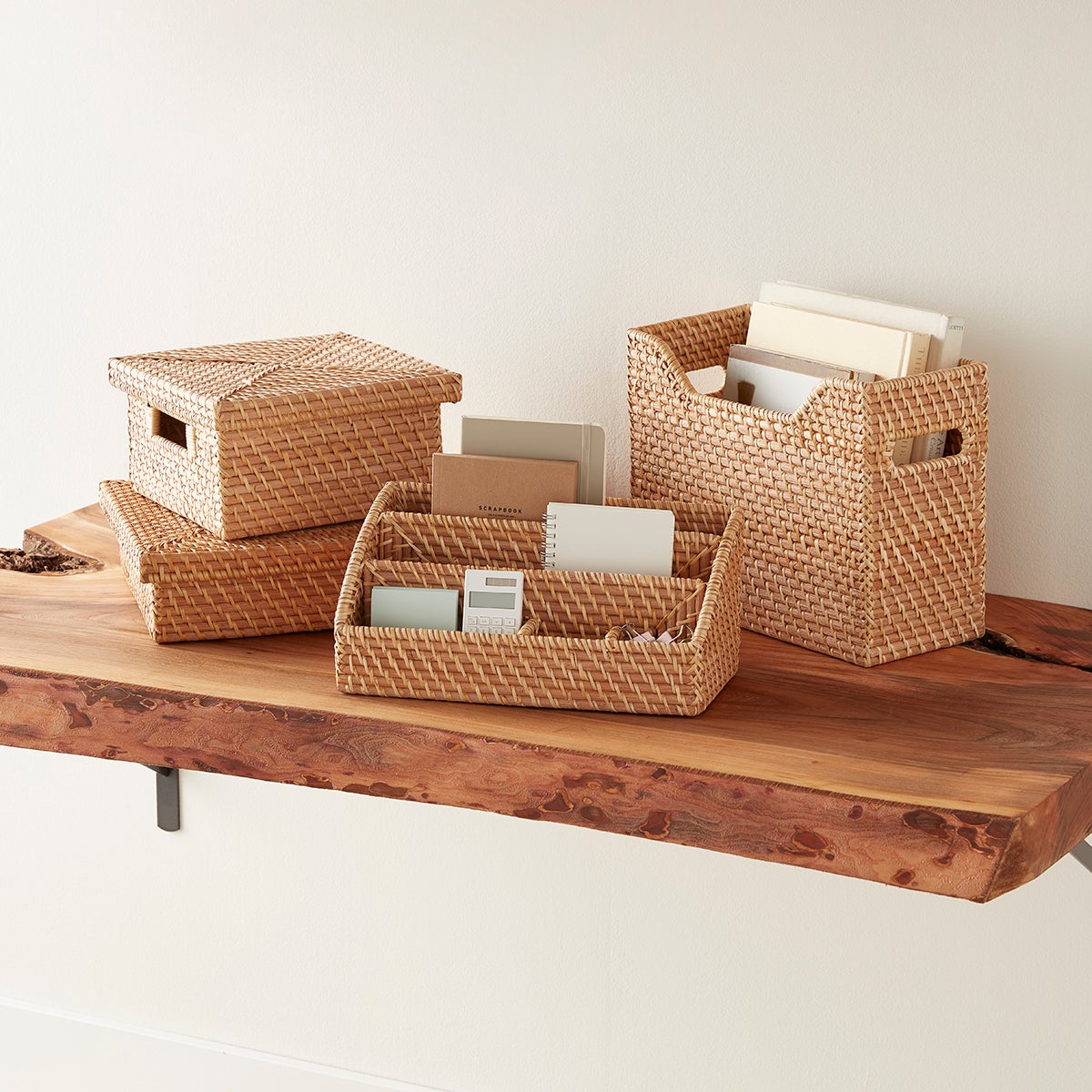 Marie Kondo Ori Rattan Photo Box The Container Store