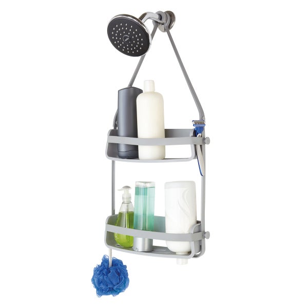 Umbra Grey Flex Shower Caddy The Container Store