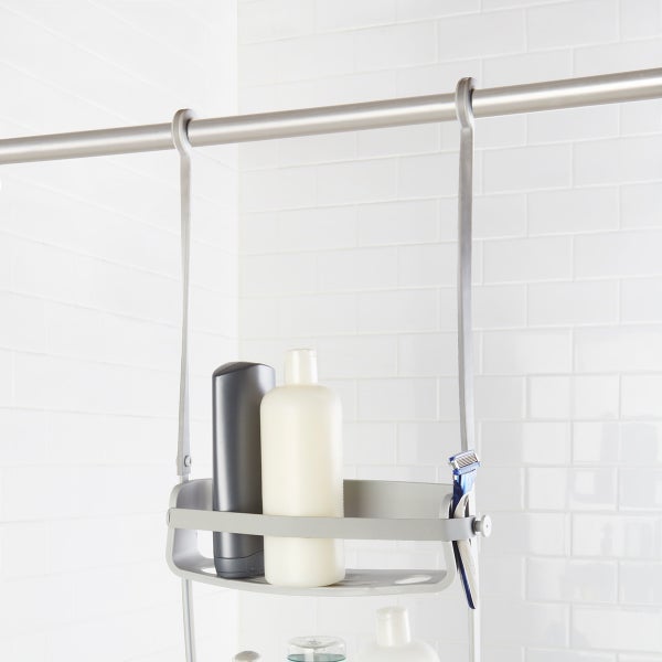 Umbra Grey Flex Shower Caddy The Container Store