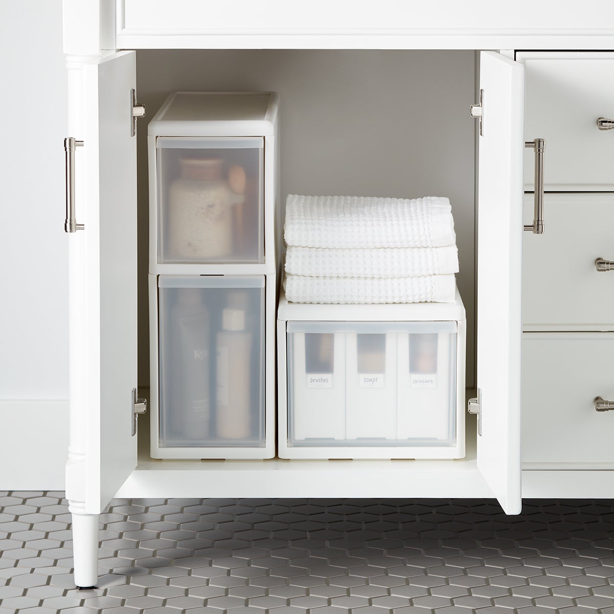 Likeit White Modular Drawers The Container Store