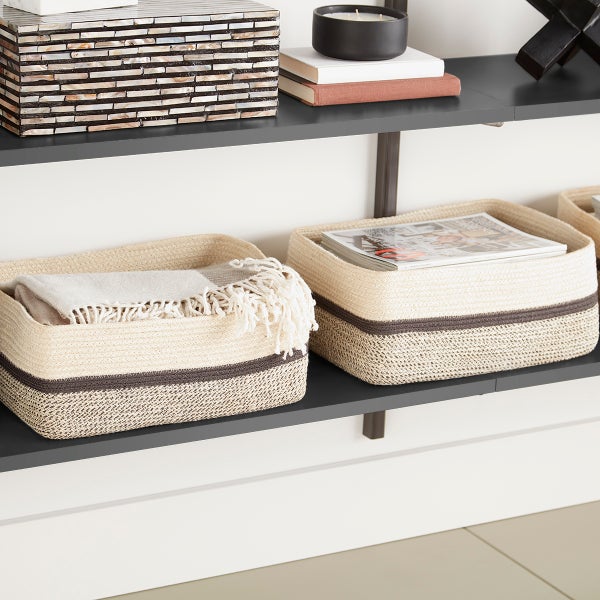 Elfa Classic Graphite & Slate Bookshelf The Container Store