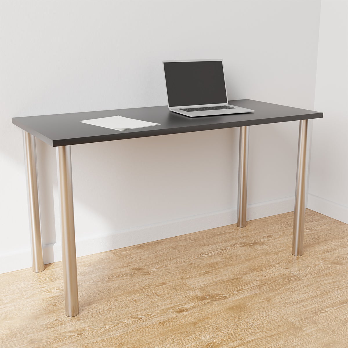 Elfa Classic Desk Slate & Platinum
