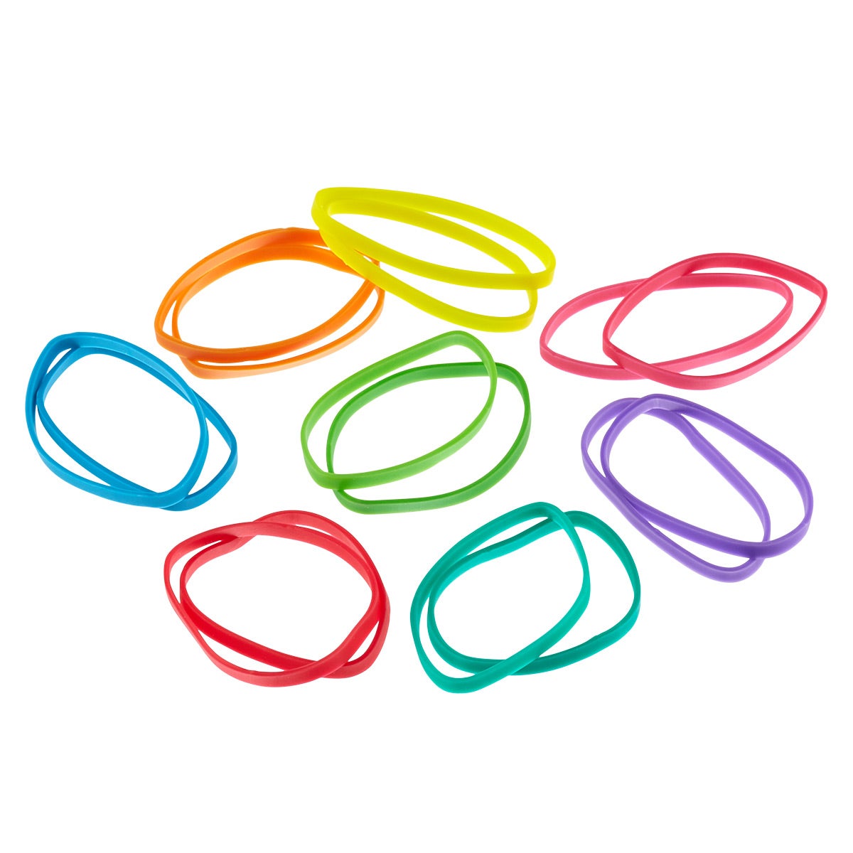 Rainbow Rubber Bands The Container Store
