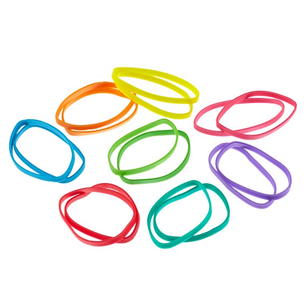 Rainbow Rubber Bands The Container Store