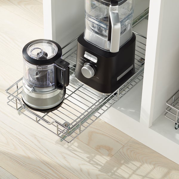 Chrome RollOut Drawers The Container Store