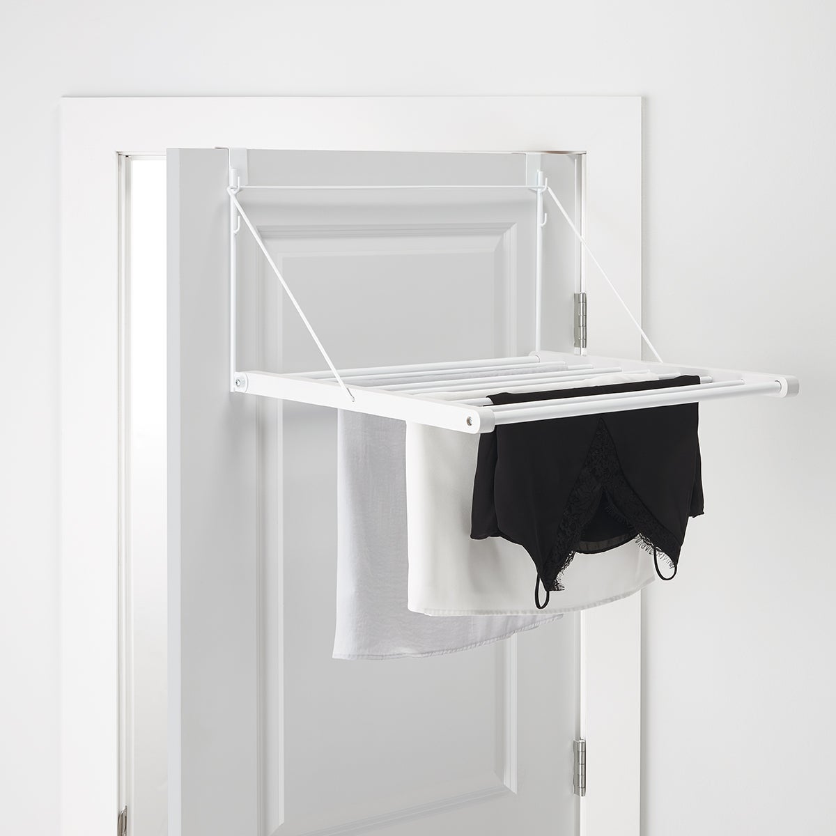 Over the Door White Drying Rack