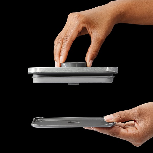 OXO Steel 1.7 qt. POP Coffee Canister The Container Store