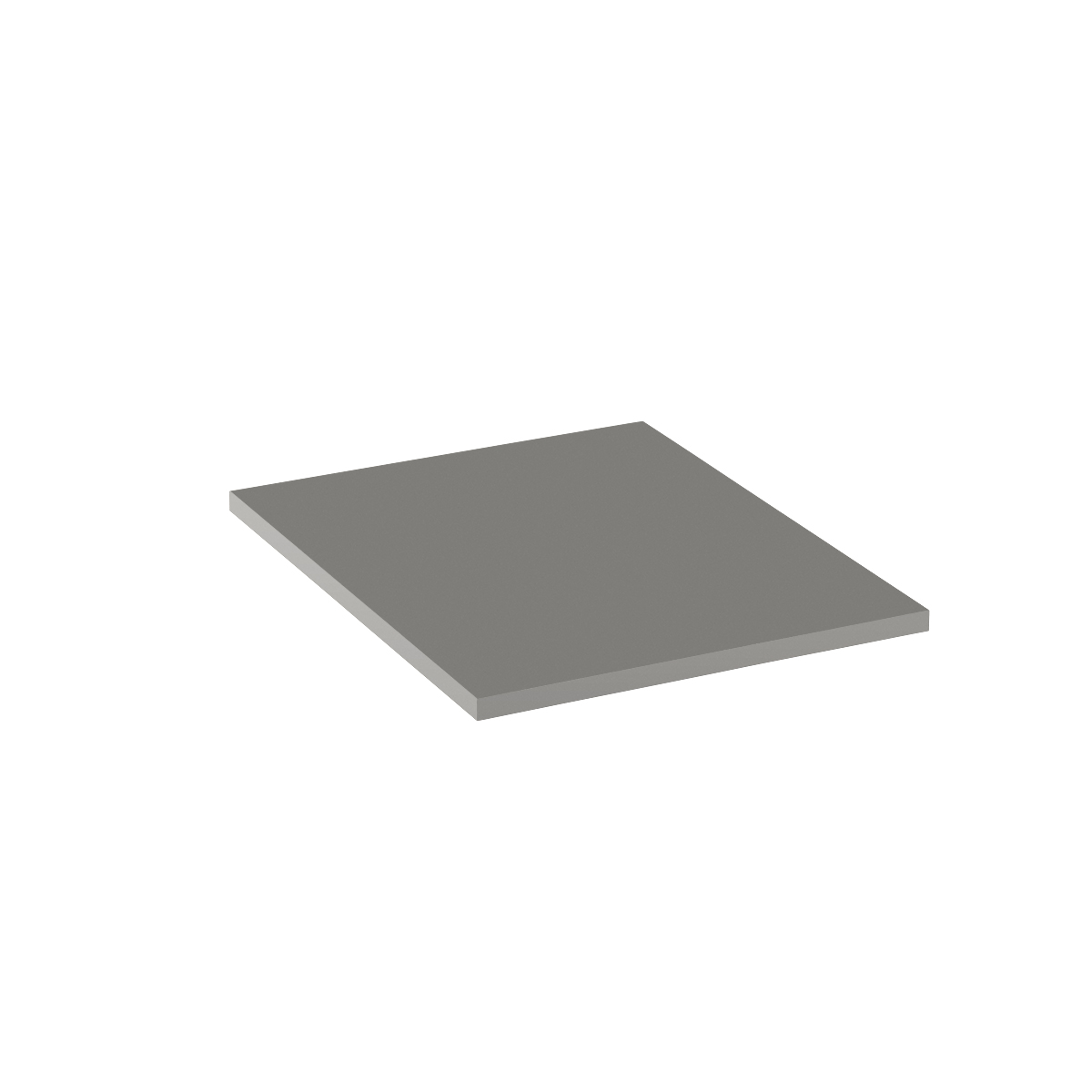 Elfa Classic 14" Narrow Cabinet-Depth Melamine Top Grey