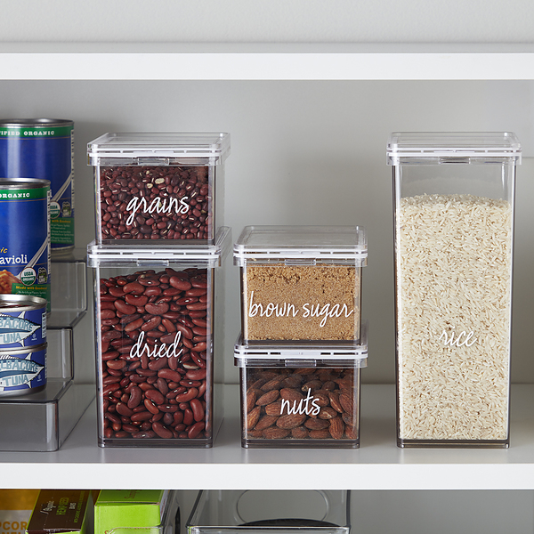 Airtight Food Storage Container Set Food Canisters for Kitchen Pantry  Organization and Storage Ideal for Grains, Flour & Sugar