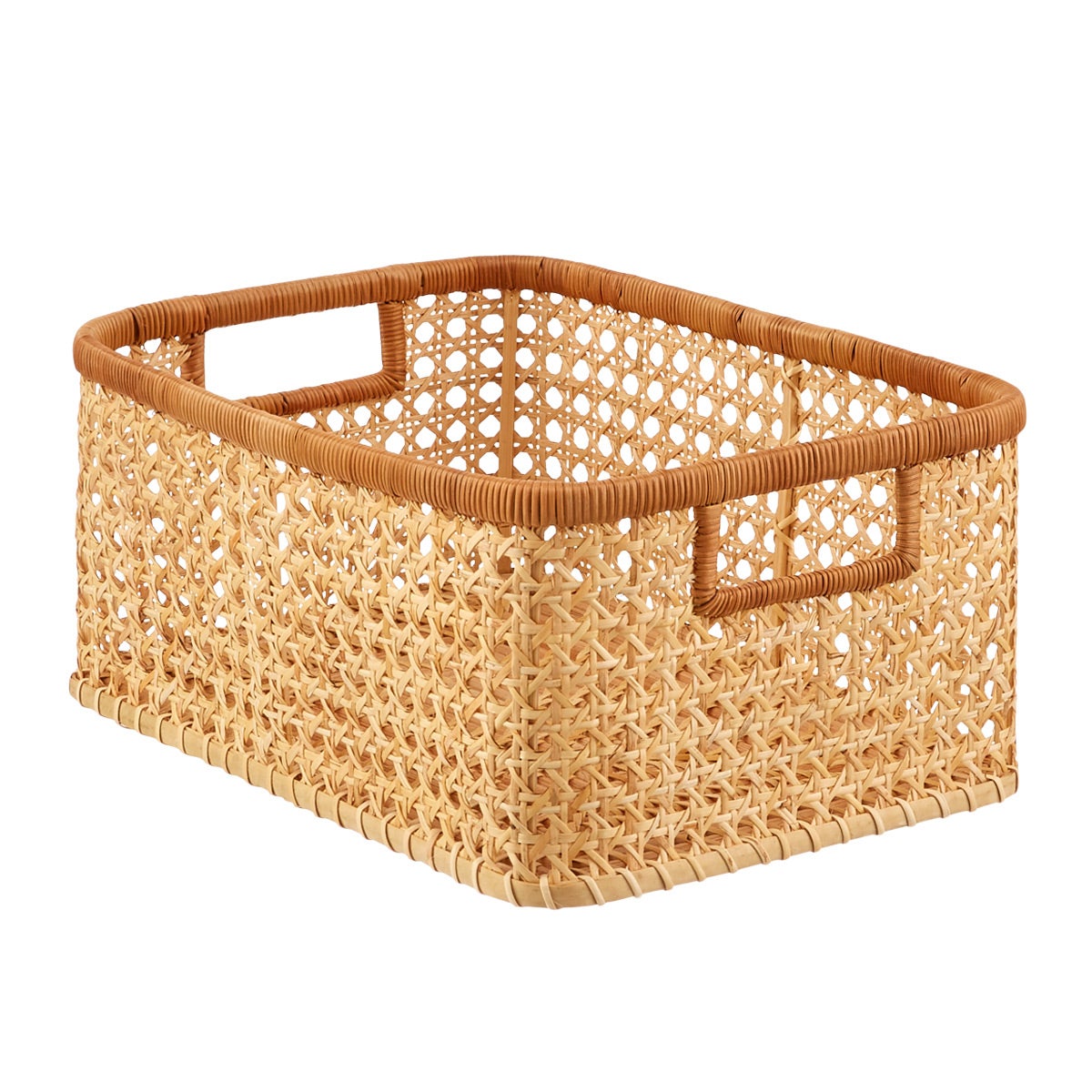 Albany Cane Rattan Bins The Container Store